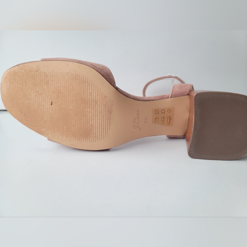 J. Crew Wide - Strap Penny Sandals in Suede, Frosted Taupe, 9.5 - Picture 9 of 13